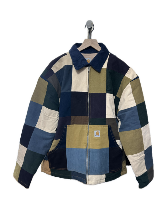 Patchwork Jacket - Navy Collar